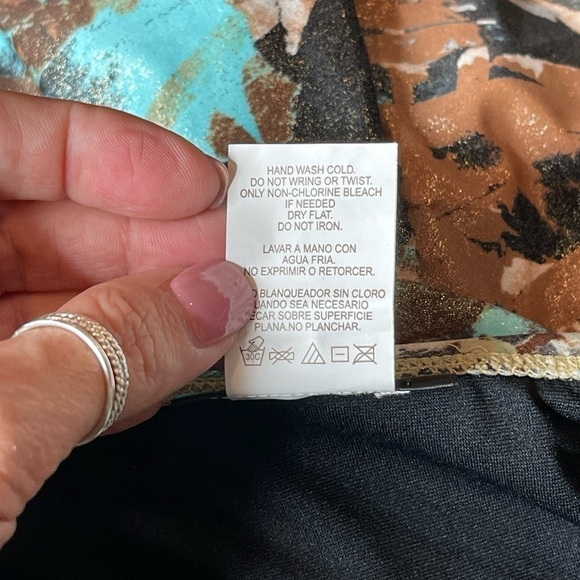 ST Tropez Swimwear Romper Geometric Metallic Adjustable Straps One Piece Suite 8 - Picture 9 of 14